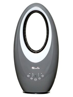 Livepure Bladeless Auto Duster Oscillating Fan W/Filter Graphite Office Kitchen